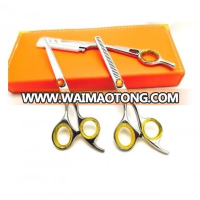 5.5"Professional Hair Cutting Scissors Barber Shears Hairdressing Razor Kit